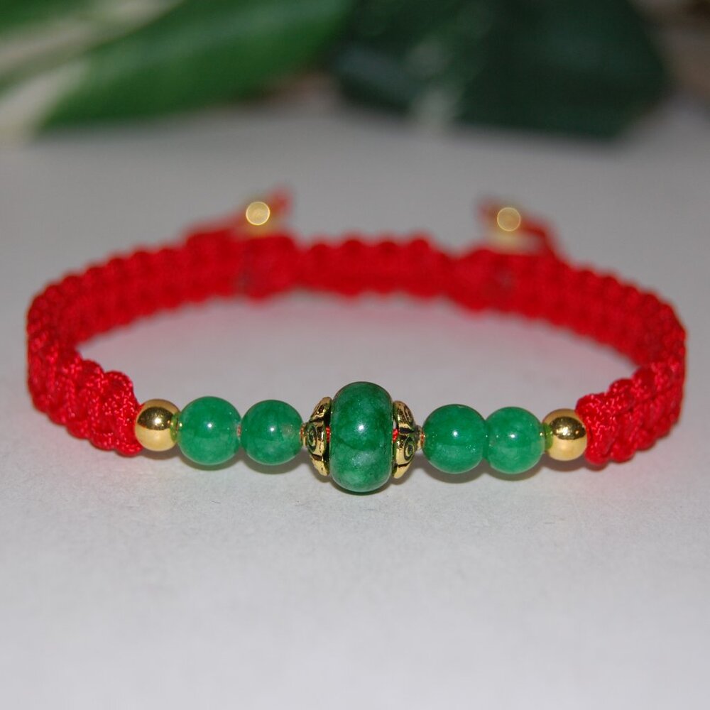 Jade Good Luck Bracelet,Lunar New Year Bracelet,Fung Shui Bracelet,Gift